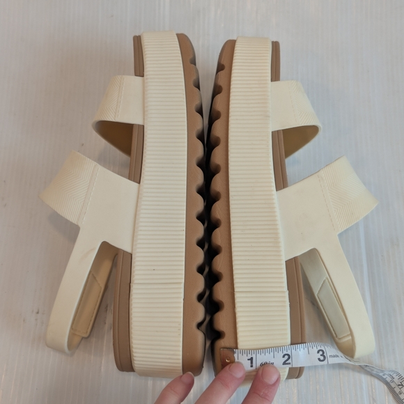 REEF Women's Water Vista Higher Platform Cream Sandals Size 10 - Picture 7 of 11